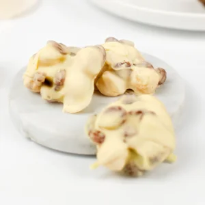 Rocas chocolate blanco y frutos secos